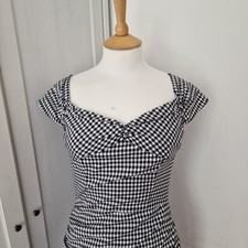 Zara Gingham Plaid Ruched Mini