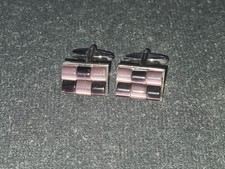 Pair Of Cufflinks Silver Tone