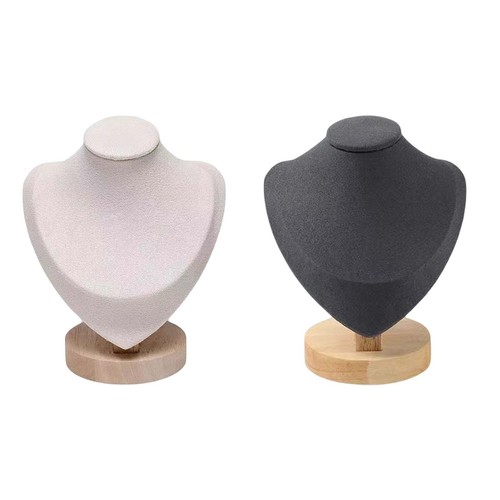 Jewelry bust with - with, wooden