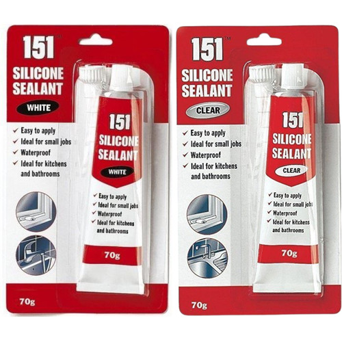 White clear silicone - or,