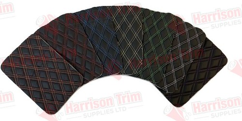 Diamond stitch quilted seating