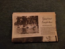 Sk99 Ephemera 1946 Article Speed Boat Racing Cypress Gardens Florida