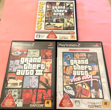 Lot 3 Grand Theft Auto III 3 & Vice City & San Andreas PS2 PlayStation2 Tested