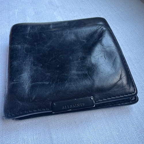 Allsaints bifold wallet black - wallet,