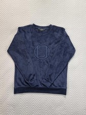 Navy Velour Sweatshirt Soft