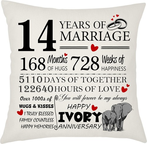 14th wedding anniversary - 14th, ivory