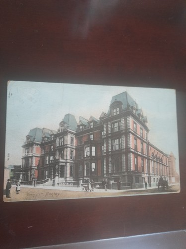 Old postcard town hall hanley - postcard,
