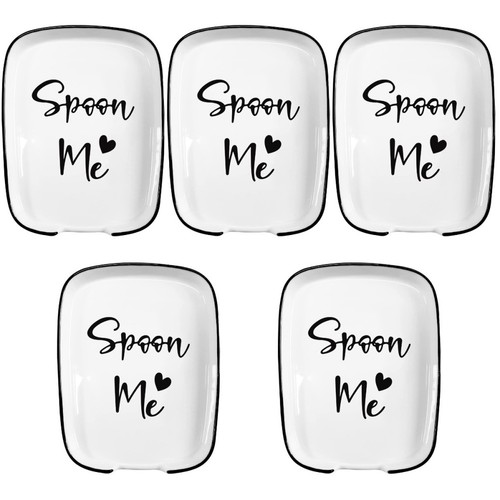 5pcs ceramic spoon - 5pcs,