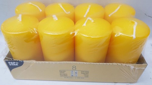 Papstar pillar candles 50mm - pillar,