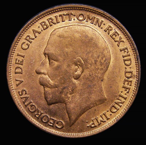 Penny 1918 lustrous unc - lustrous, a/unc