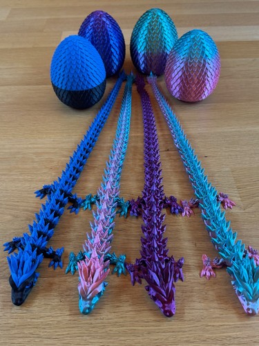 Articulated dragon egg - -, 3d