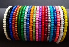 Men's/Womens/Unisex/Bracelet/Various Sizes/Colours/4 mm/Glass Seed Beads/Stretch
