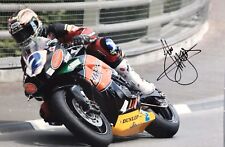 John McGuinness Hand Signed HM Plant Honda 18x12 Photo Isle of Man TT 2.