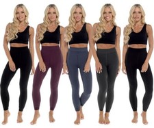 Thermal Leggings Fleece Lined Velvet Plush Brushed Lining Warm Winter Legging