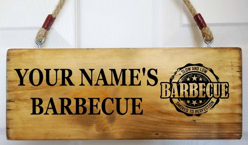 Personalised wooden bbq - personalised,