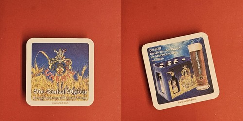 Unertl grain brewery beer mat - grain,