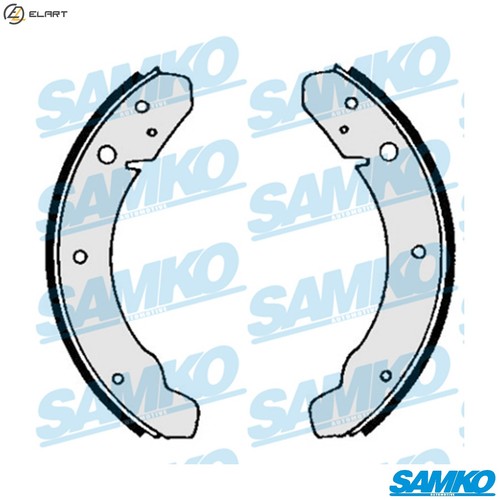 Brake shoe set - brake, 83890