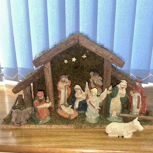 Nativity set large stable - -,