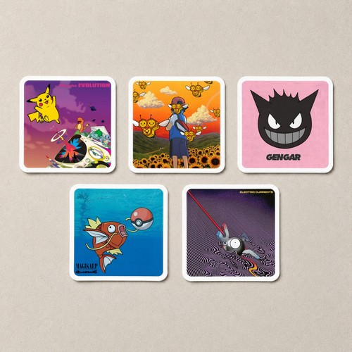 Pokémon album cover stickers - pokémon,