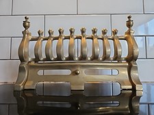 Vintage Solid Brass Fire Grate