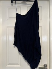 Next Geri Navy Off The Shoulder Top. Size 16. GC