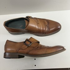 Moncrief Mens Monk Strap Tan Brown Shoes UK 9 EU 43