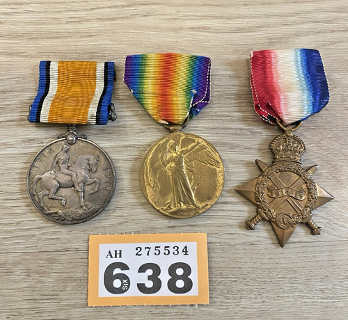 Ww1 trio medals - medals, 1914-15