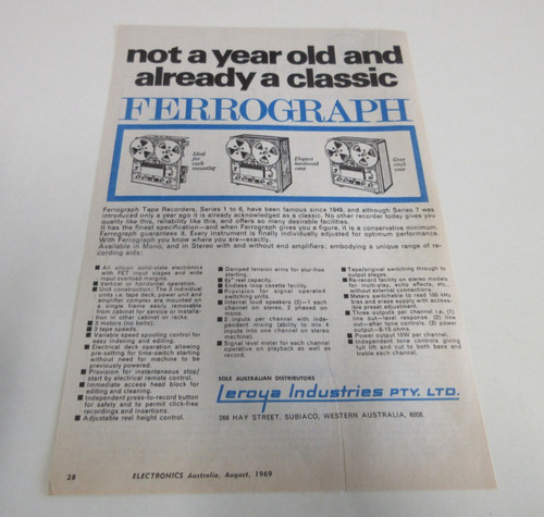 Ferrograph reel tape - -,