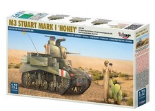 Mirage Hobby 720006 - 1:72 M3 Stuart Mk I 'Honey' Light Tank - New
