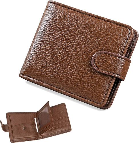 Men brown leather - brown, wallet