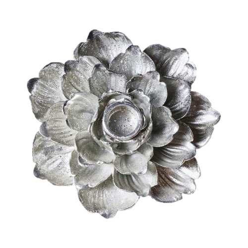 Peony resin candlestick - peony,