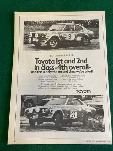 1974 lombard rac - rally, toyota