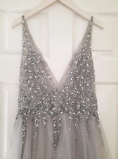 Molly Brown Silver Diamanté Dress
