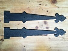LARGE RECLAIMED ART NOUVEAU STYLE FALSE DOOR GATE HINGE BRACKET GRAND ENTRANCE