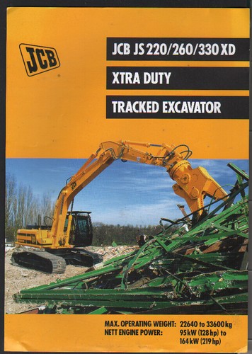 Jcb js220 260 330xd - "js220/260/330xd", xtra
