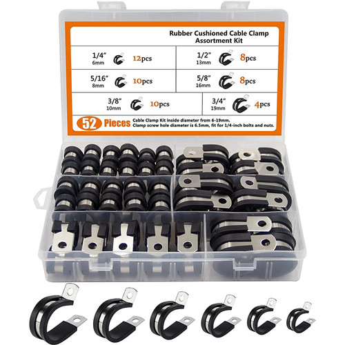 52pcs cable clamps - 52pcs, assortment