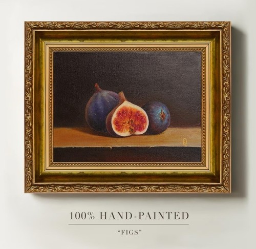 Framed fig hand - framed, oil