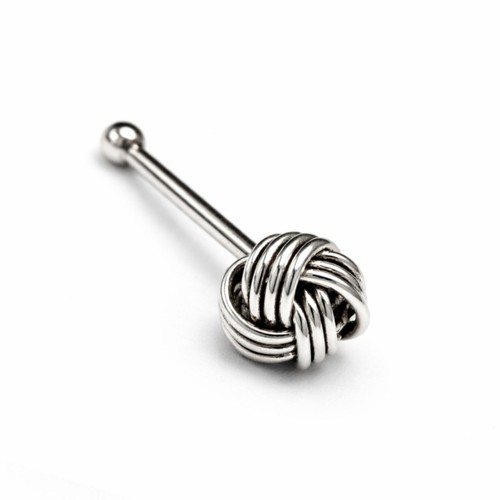 Celtic knot nose stud - knot, 925