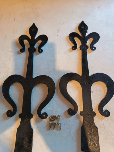 1850 old church door - , hinge