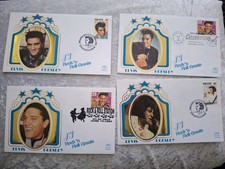 ELVIS FIRST DAY COVERS X 4