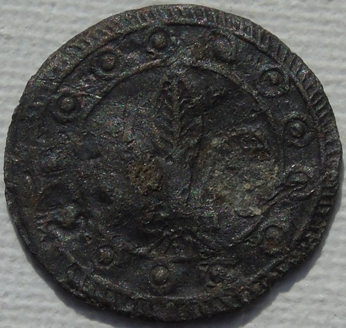 Medieval jeton with - jeton, de