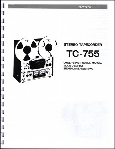Sony 755 reel - sony, reel-to-reel