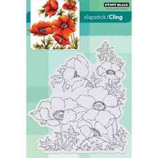 Penny Black Cling Red Rubber Stamps - several designs