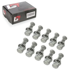 10x Knurled Stud Bolt With Nut