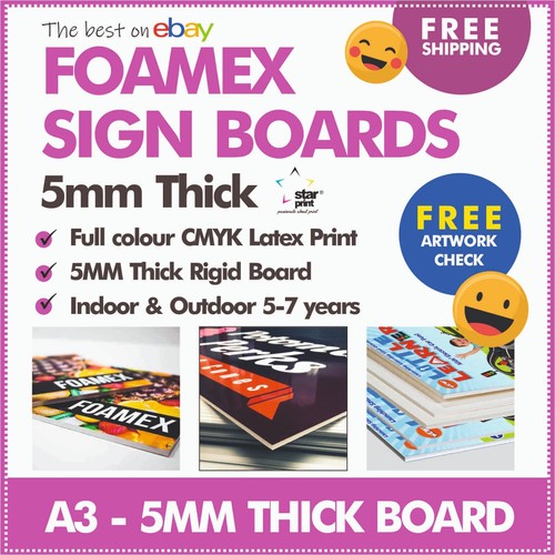 5mm foamex board printing - 5mm,