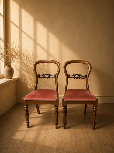 Pair victorian dining - of,