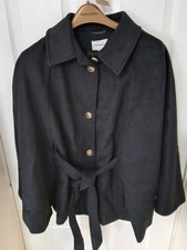 Monsoon Ciara Cape Coat Black