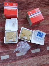 Mk Grosvenor Dimmer Switches Brass Rope Edge 1 Way  240V 
