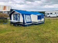 Sunncamp Holiday 400SE Trailer Tent with Kitchen And Pup Tents,￼Sleeps 6