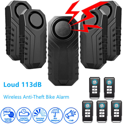 Loud 113db wireless bike - bike, alarm